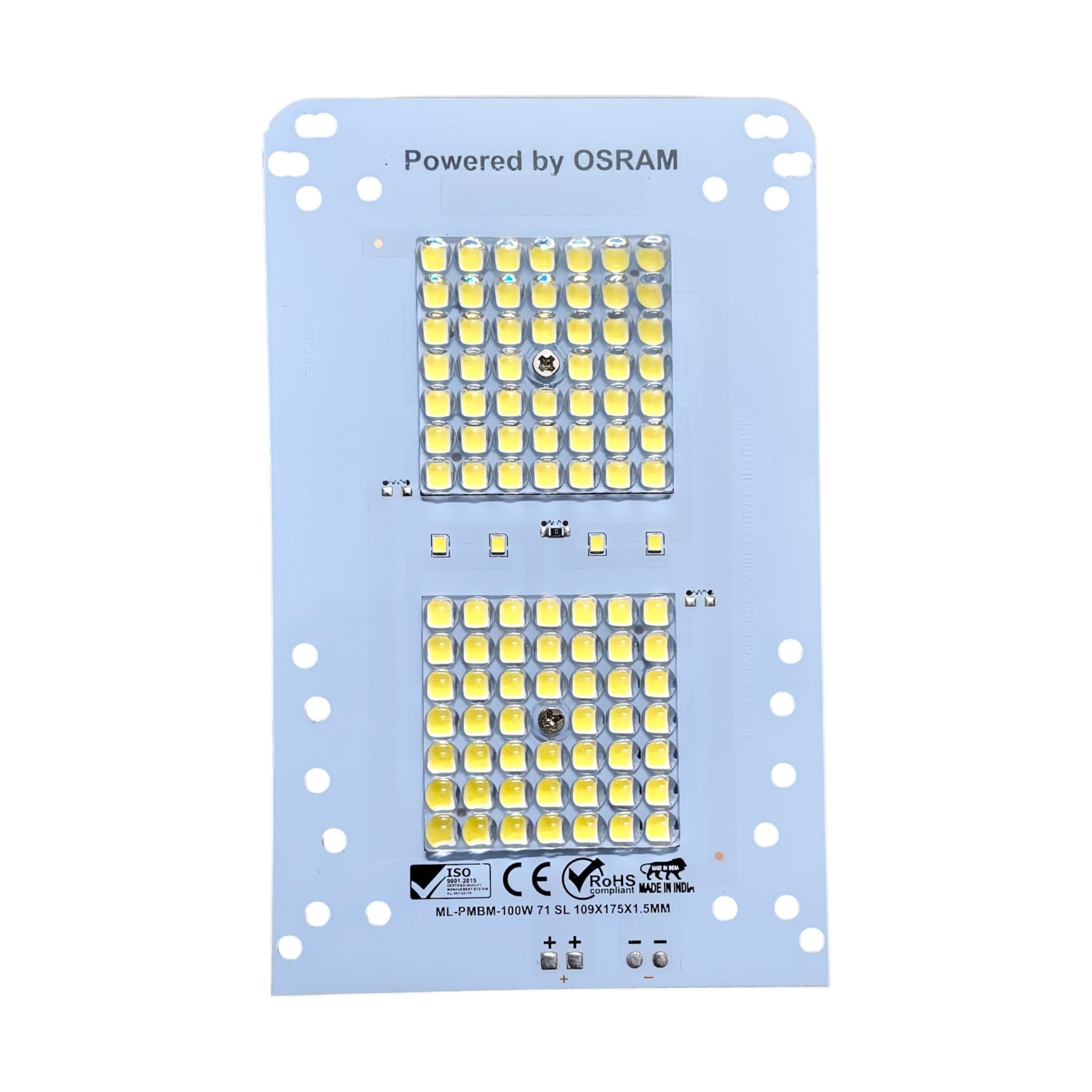 Led Plate 100W 109x175mm@750mA with Lens