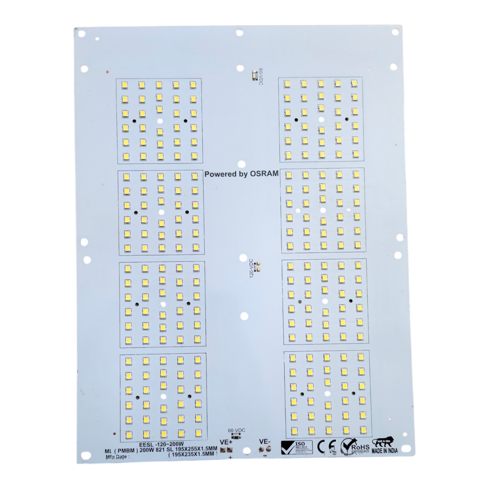 200W 195x255mm@1400mA(700mA× 2D)