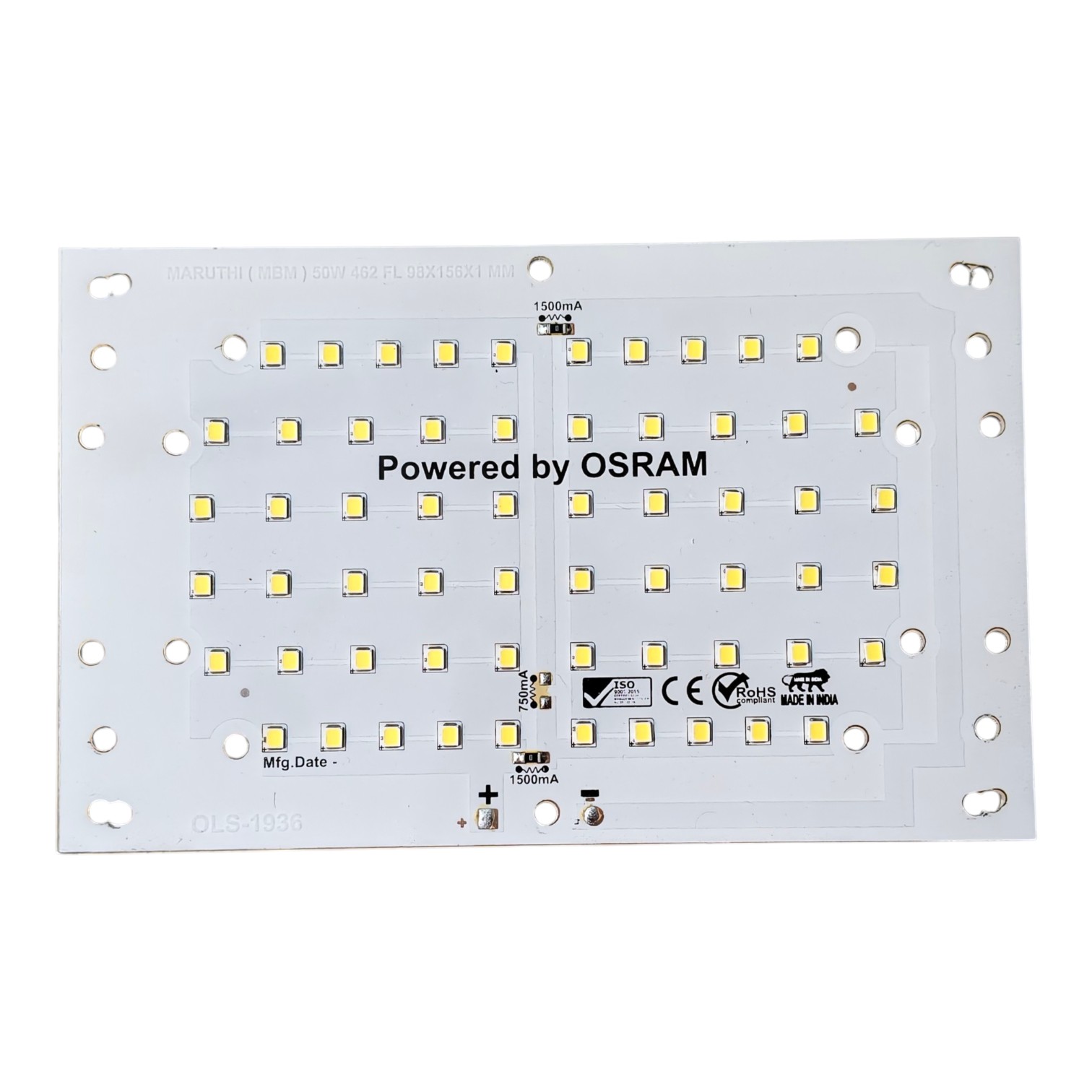 50w 156x98mm @1500mA
